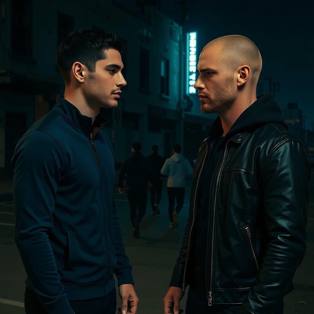 Two Strangers Meet Amidst Urban Decay