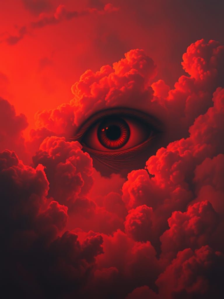 Ethereal Eye of the Red Storm
