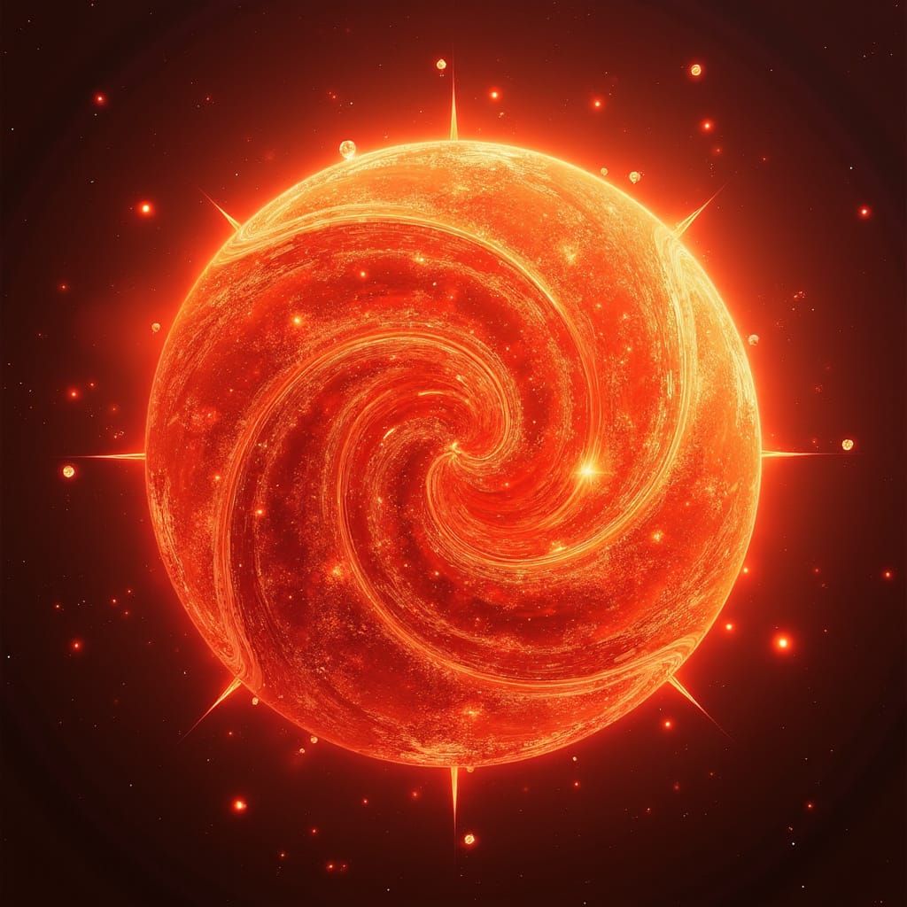 Vibrant Celestial Scene with Glittering Diamonds