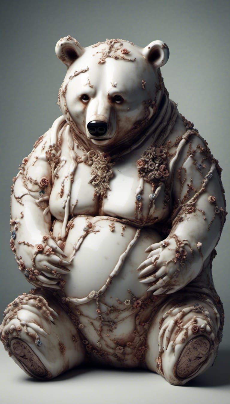 Creepy Porcelain Figure: Soul-less Portrait in 3DHR