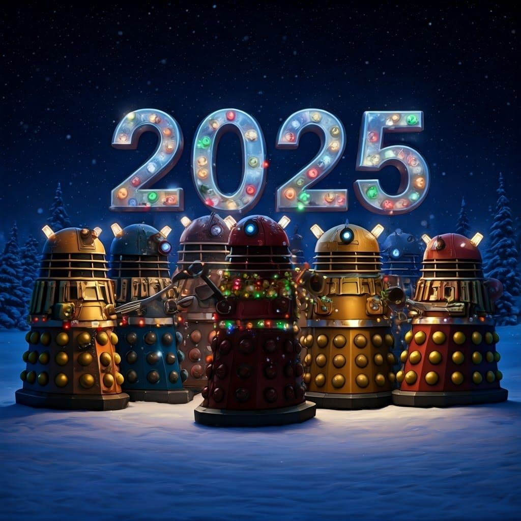 Daleks Celebrate Christmas with a Futuristic Twist