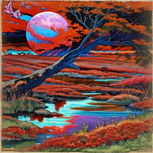 Abstract AI-Generated Art Image