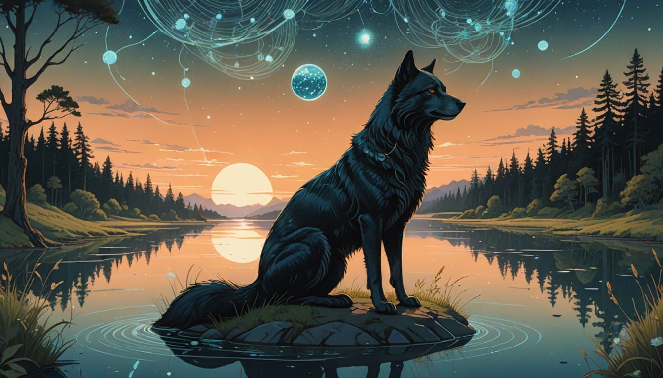 Ethereal Woman Embodies Hope at Dawn's Edge