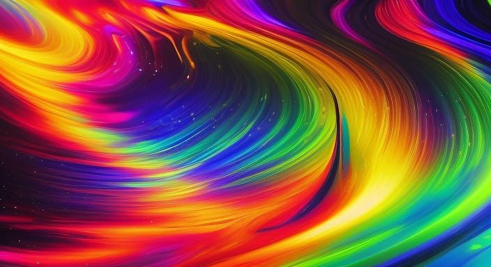 Illuminated Swirling Maelstrom in Digital Fantasy Art