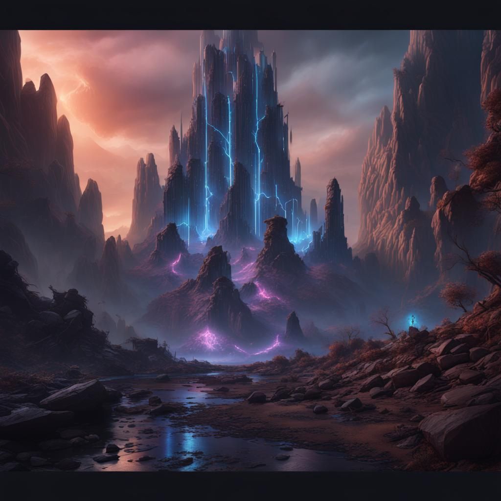 Psionic Blast: A Fantastical Digital Painting