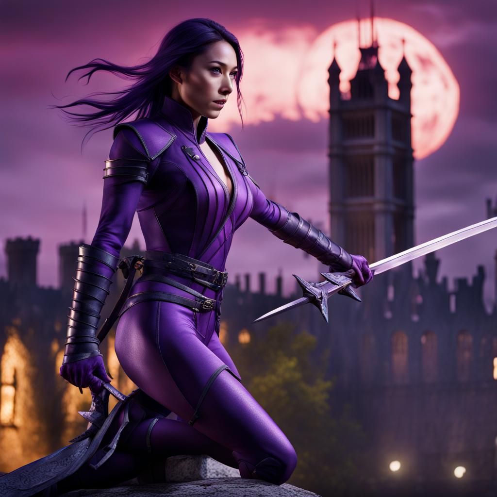 Psylocke Hunts Atop the Tower of London