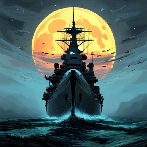 US Navy WWII Battle Ship