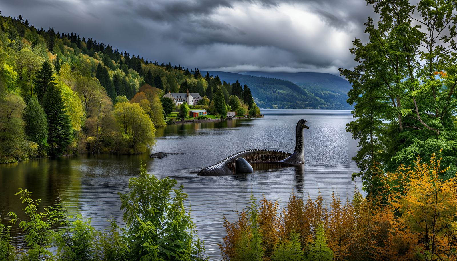 Loch Ness Monster in Sharp Focus, DSLR