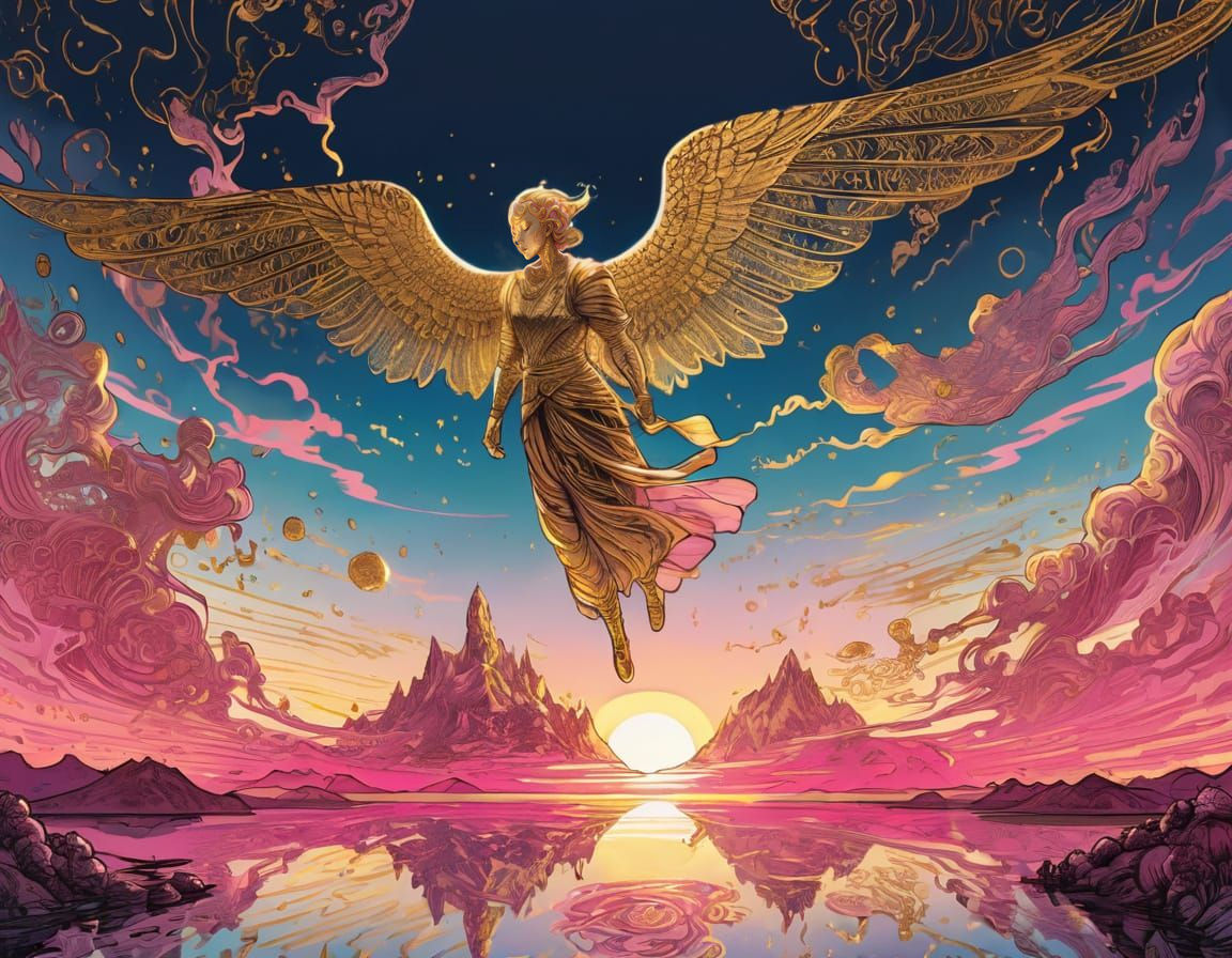 Enchanted Ink Portrait in Baby Pink