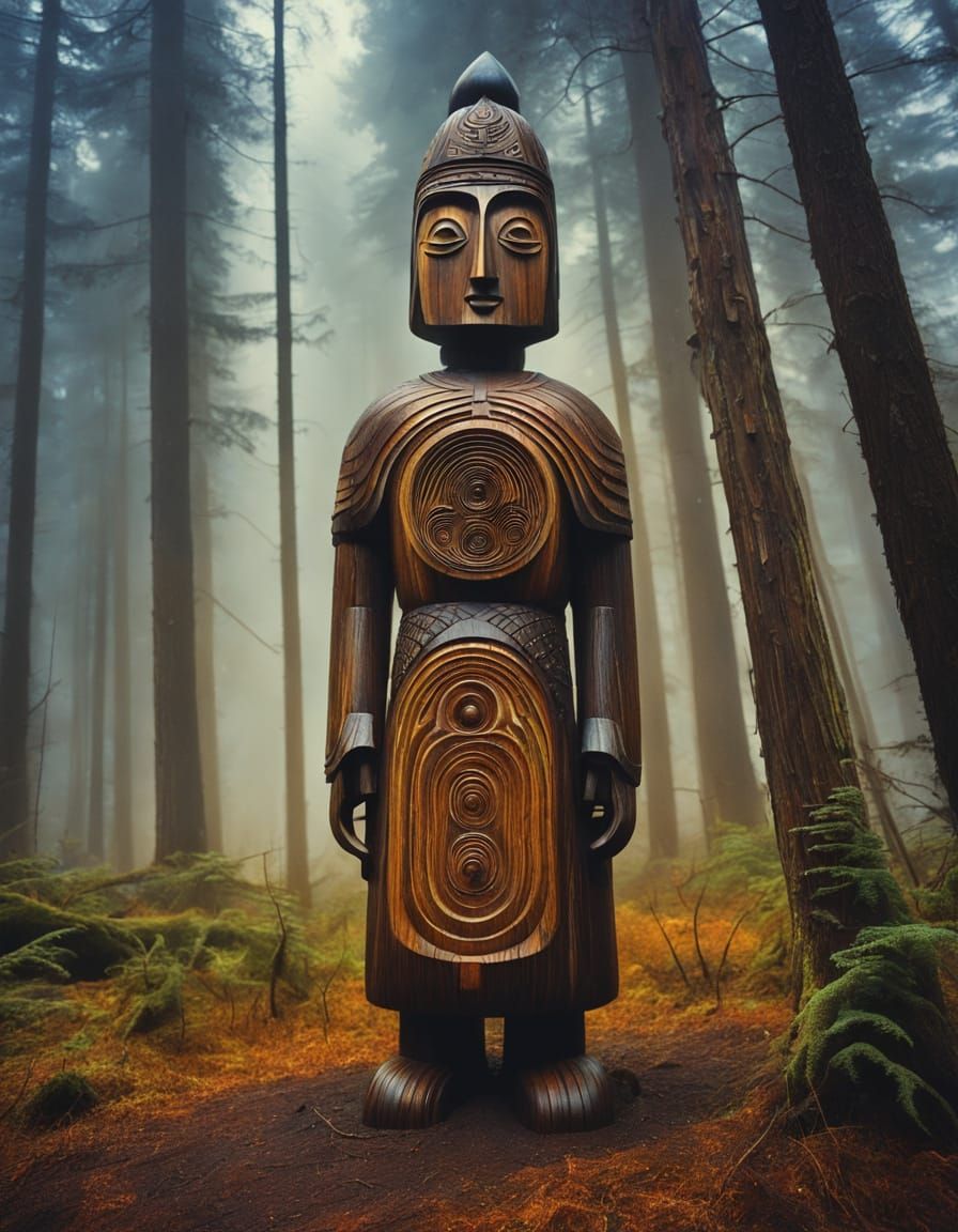 wooden figure, wood carving, made of wood