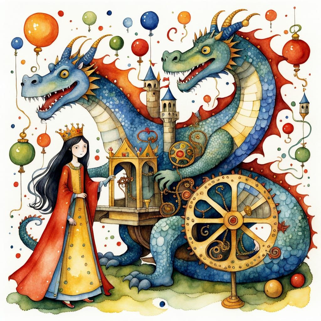 Medieval Prince and Princess Invent Wacky Dragon Catching Ma...