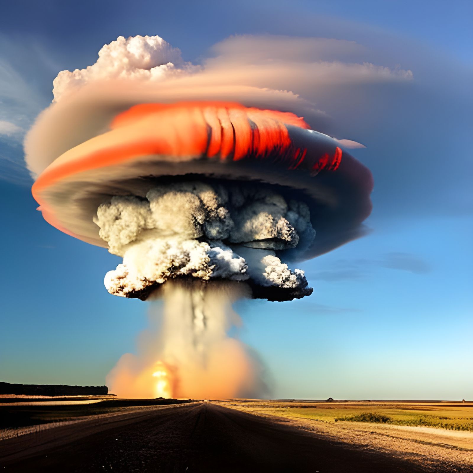 Atomic Explosion Creates Mushroom Cloud