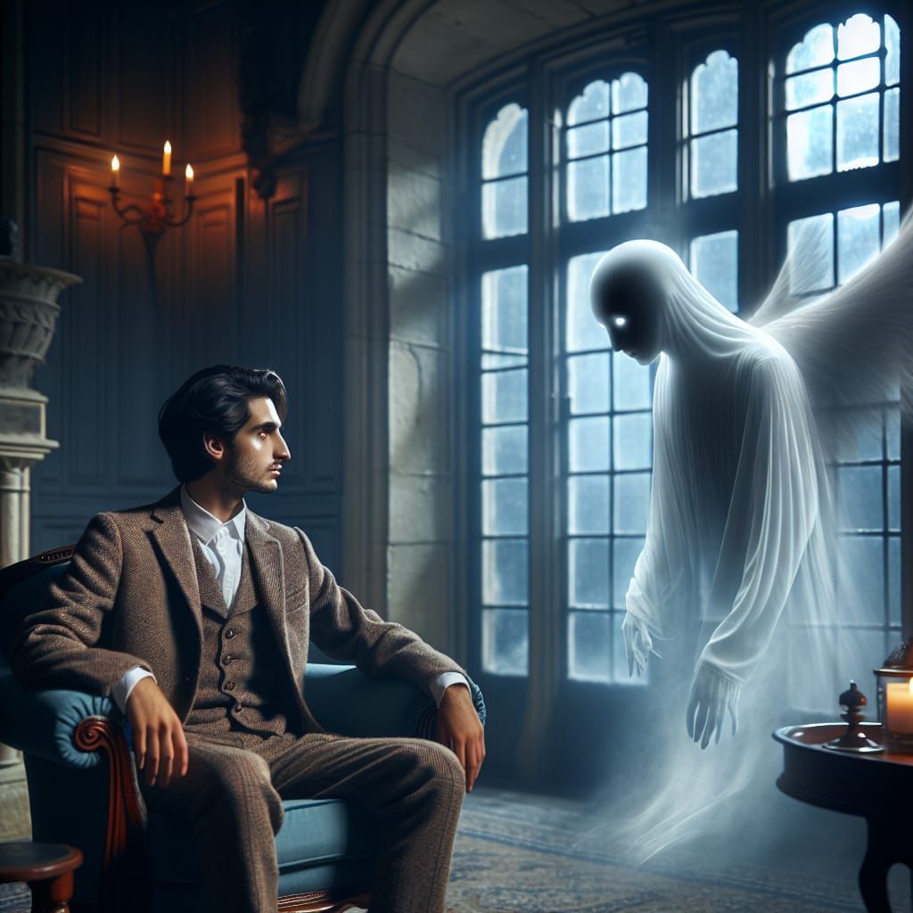 A man encounters a ghost