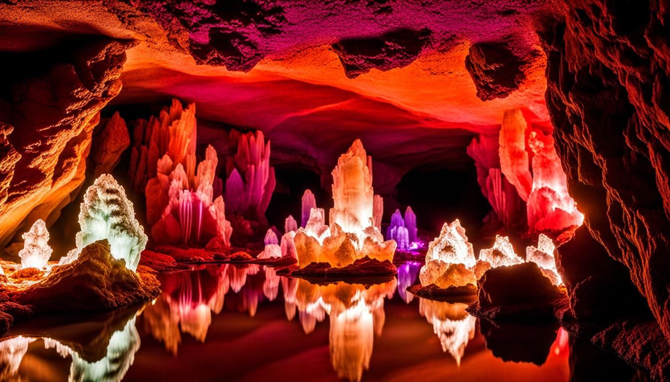 Crystal Cave in Cool Colors