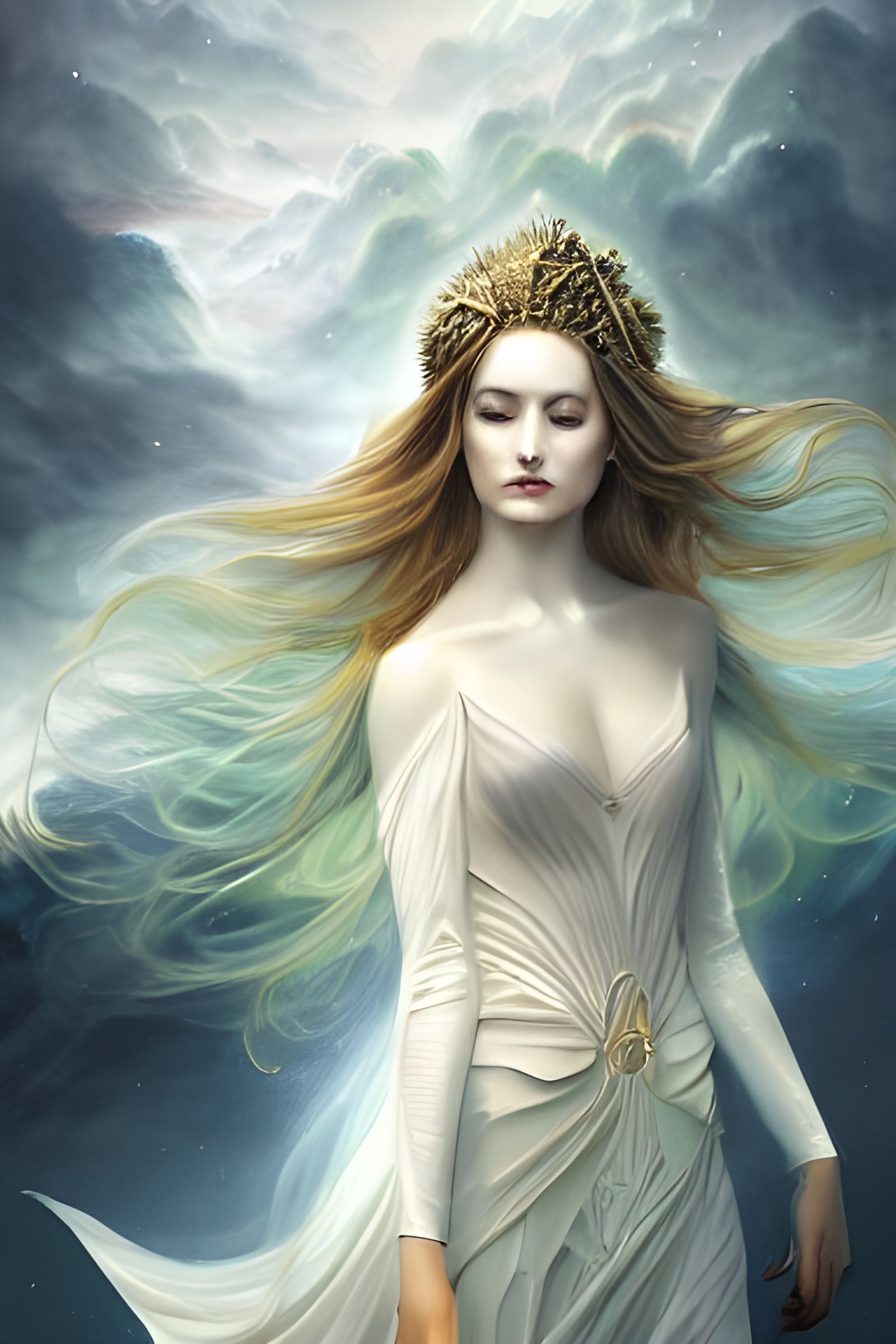 Goddess of Order Holding Back Chaos