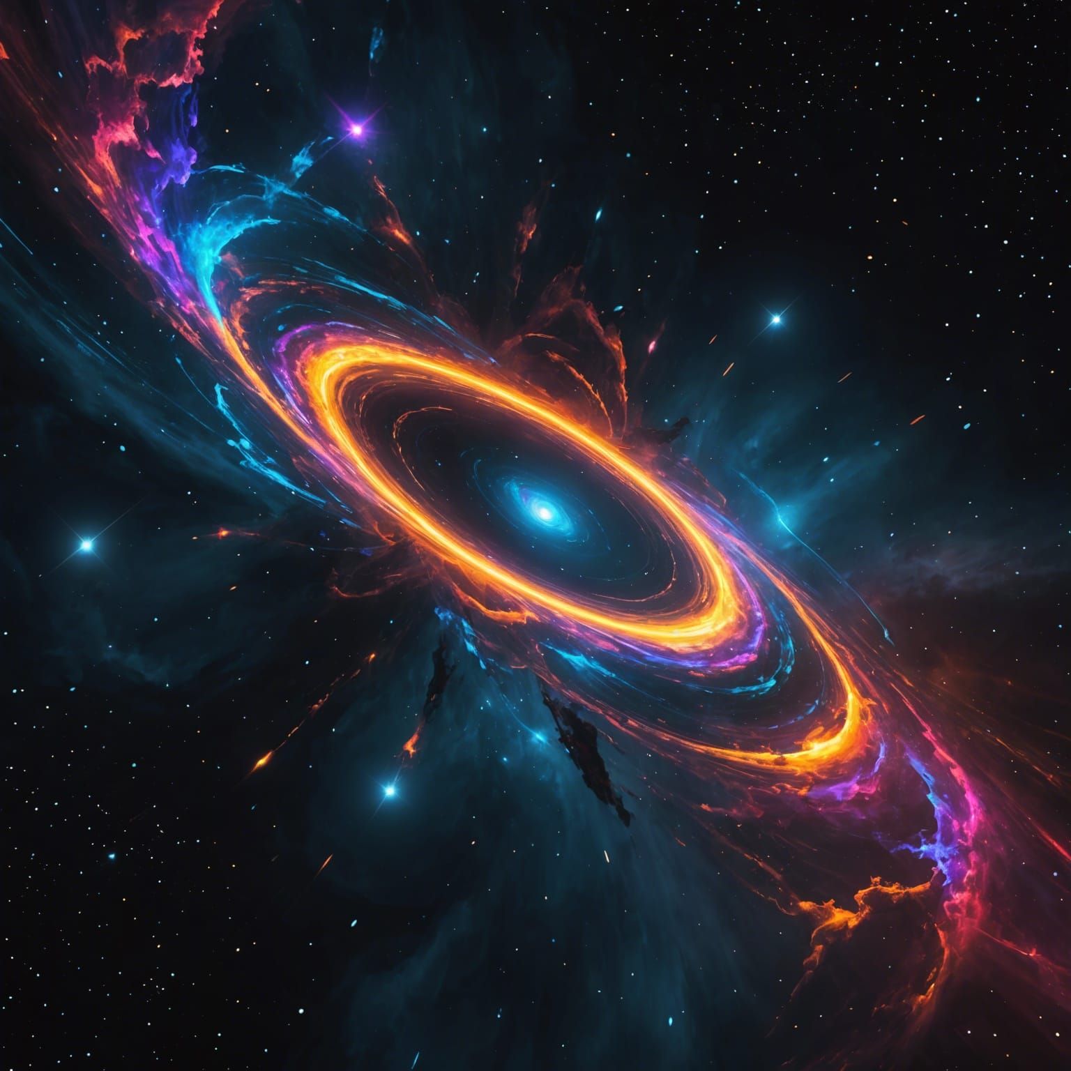 Colorful galaxy