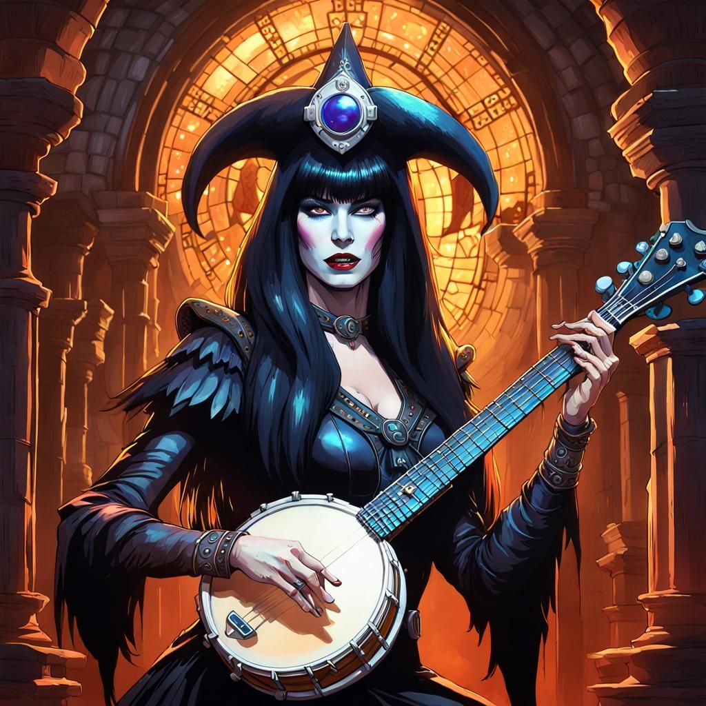 Elvira, Mistress of the Dark Portrait in Dungeon