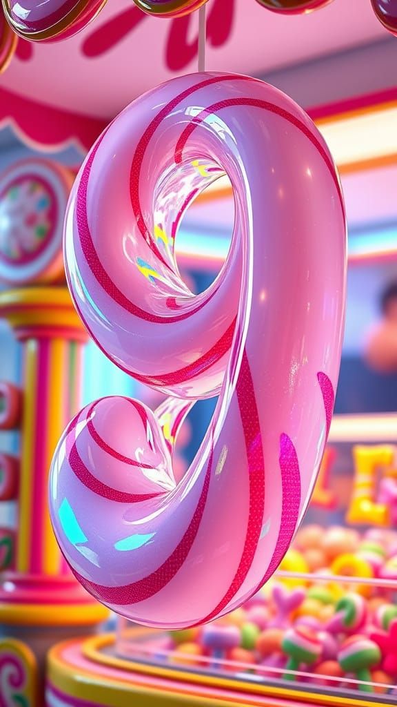 Surreal Candyland Sculpture in Hyperrealistic Digital Art