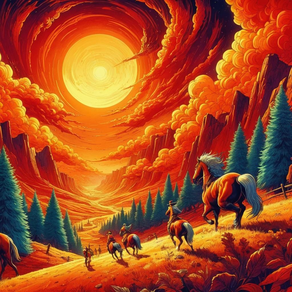 Infernal Autumn: Wild West Sci-Fi Cartoon