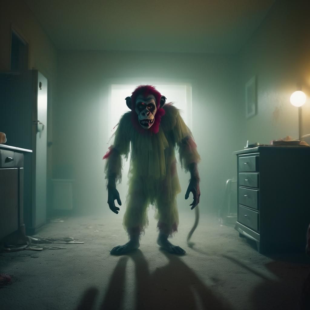 Zombie Clown in Noir Housing Project