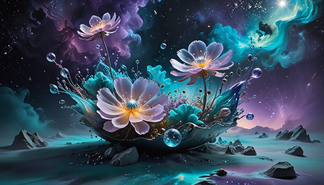 Ethereal Materials Float in Surreal Three-Dimensional Space