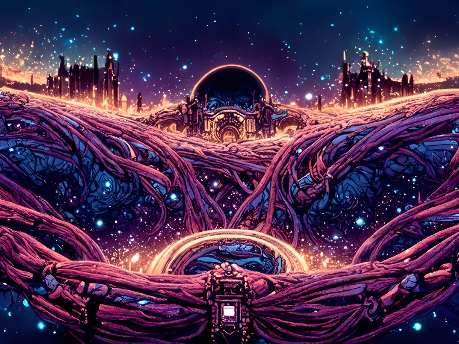 Infinity in Digital Matte Illustration