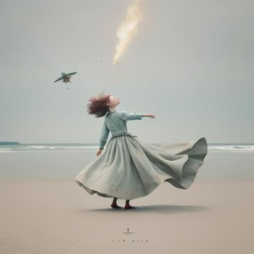 Emotional Cinematic Scene with Whimsy and Drama