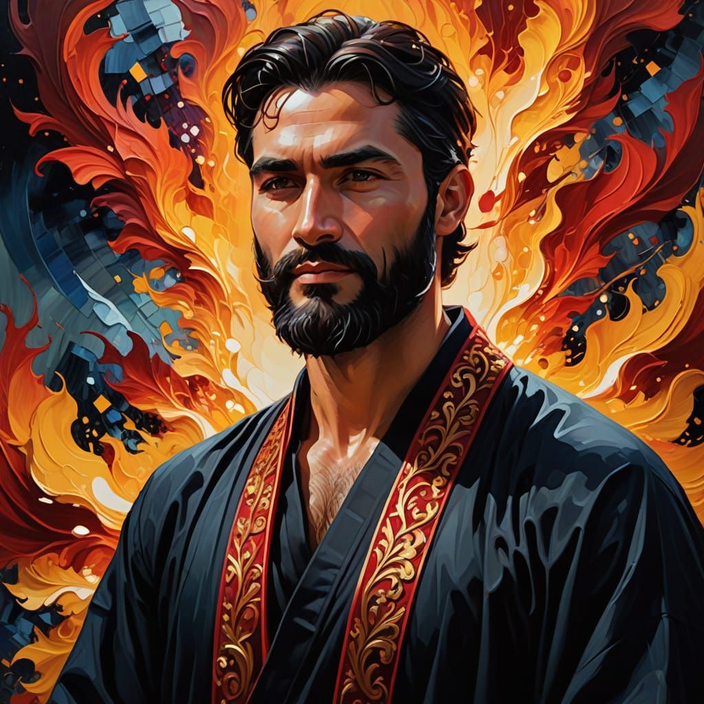 Three Handsome Men in Velvet Robes