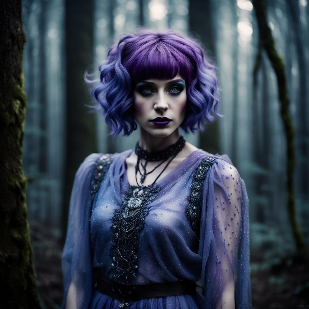 Mystical Forest Portrait in Bratz Dolls Style