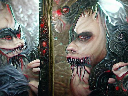 AI Generated Mirror Nightmare