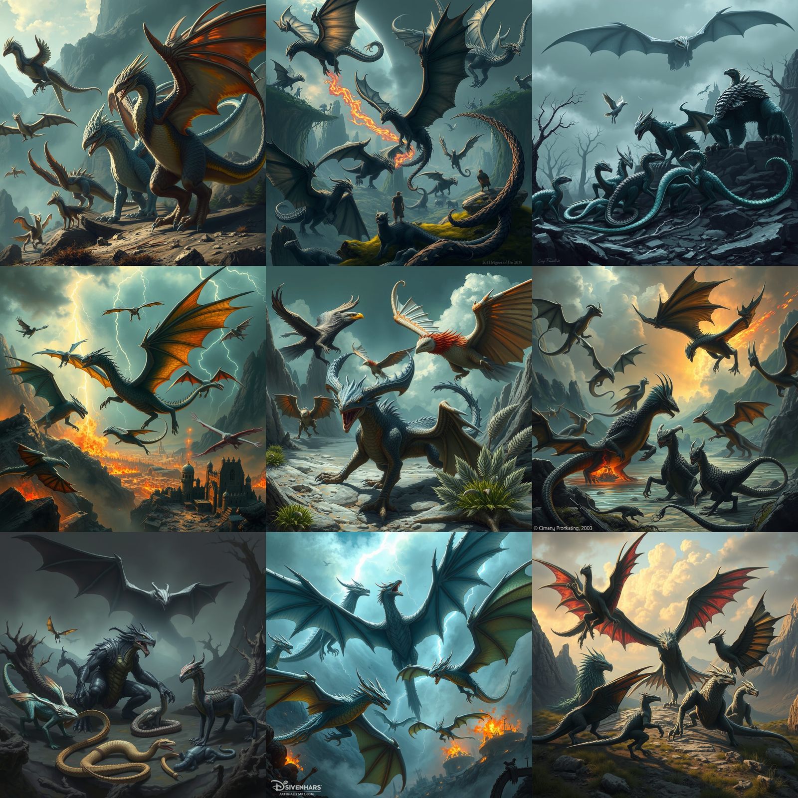 Mighty Wyverns in All Their Forms