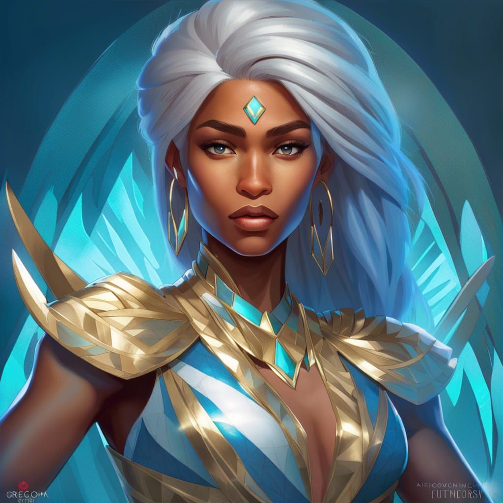 Princess Kida Portrait in Hyperdetailed Digital Art Style
