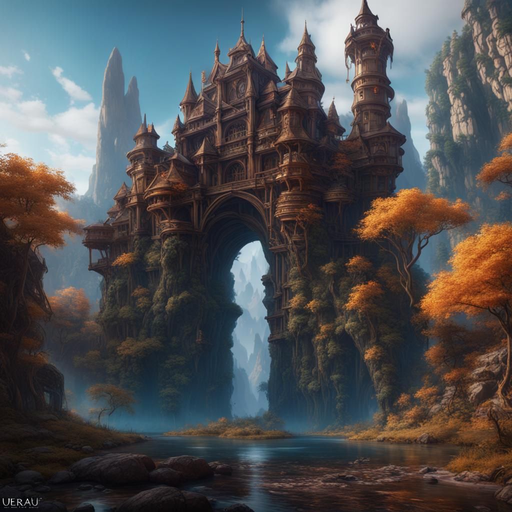 Horizontal Profile View: Detailed Matte Painting