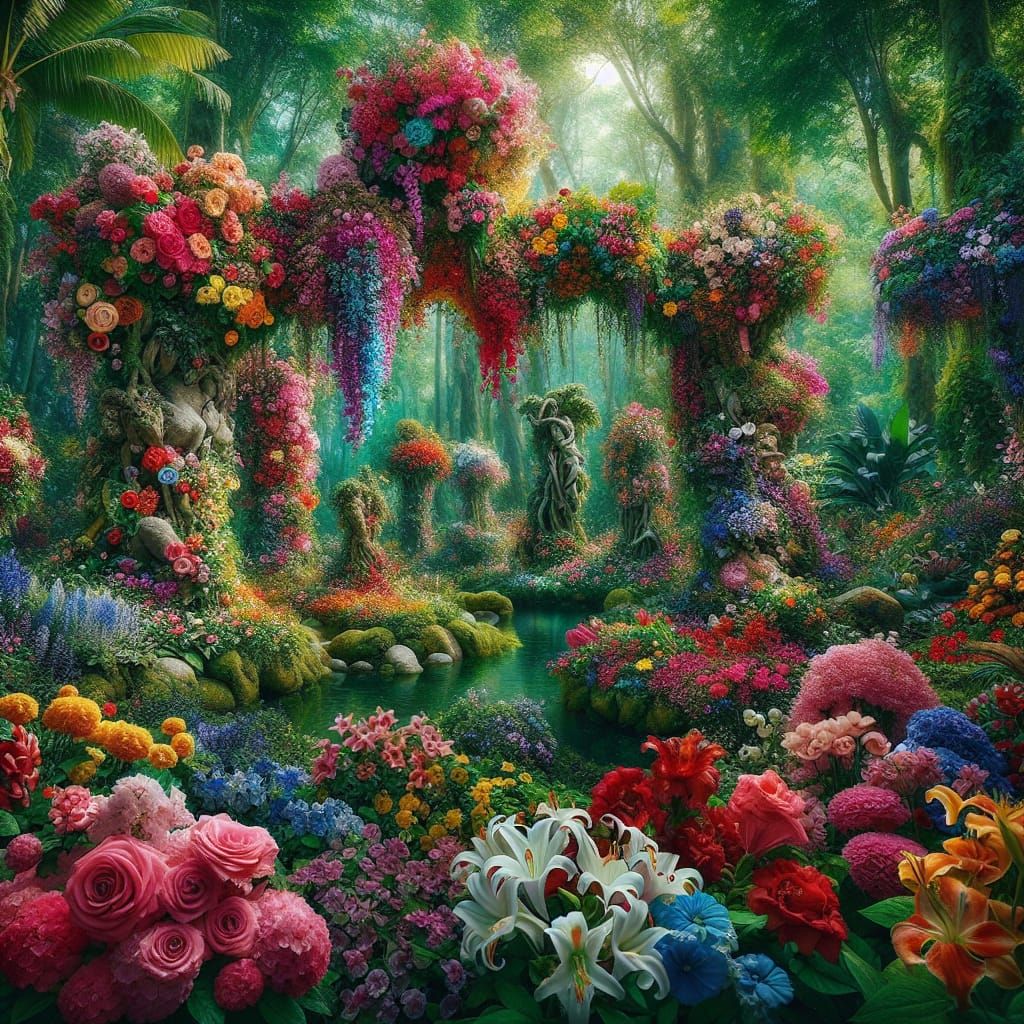 A Hidden Flower Garden Oasis