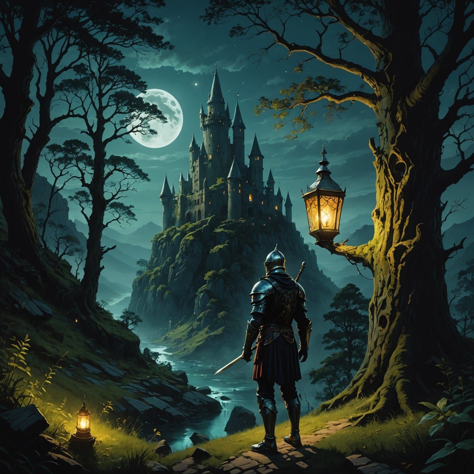 Knights' Midnight Ritual Under Strange Lights