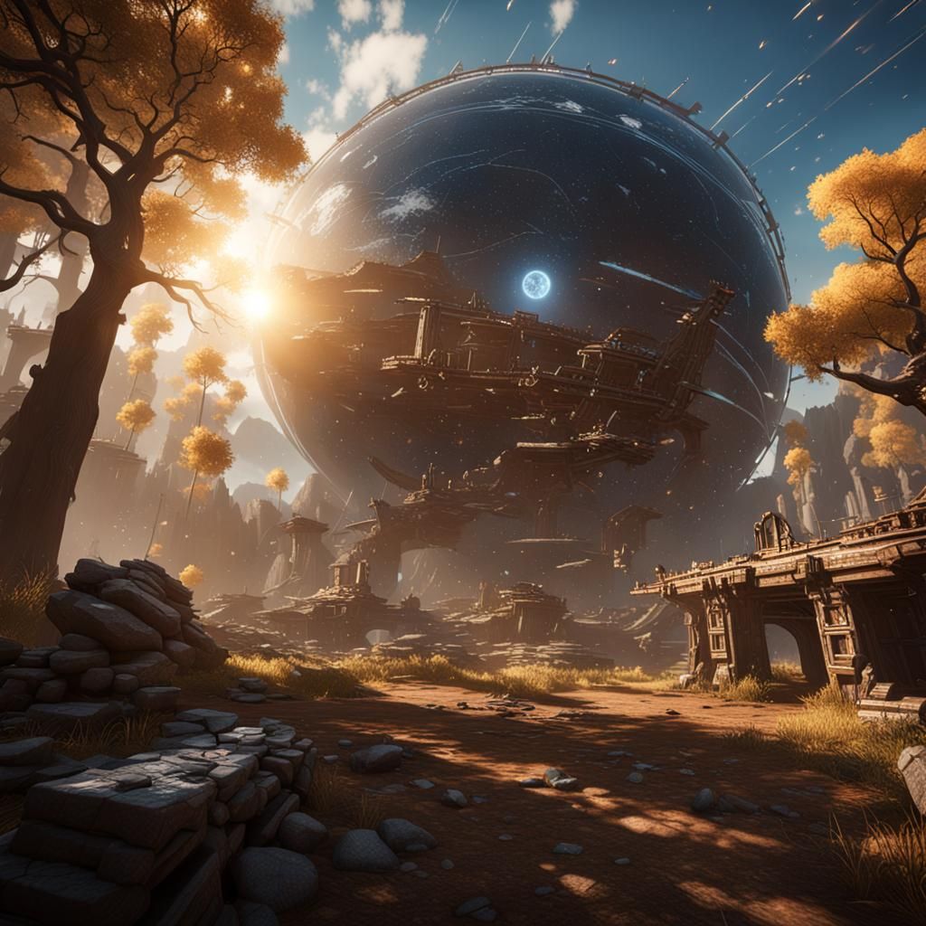 Photorealistic 3D Solar System Render