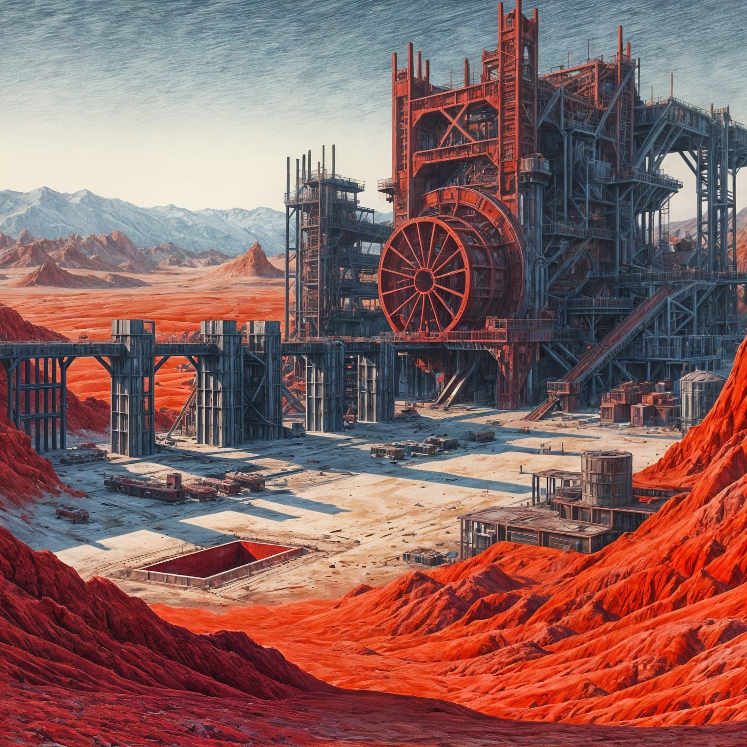 Red Desert No 4 (Inspired by Michelangelo Antonioni's Film)