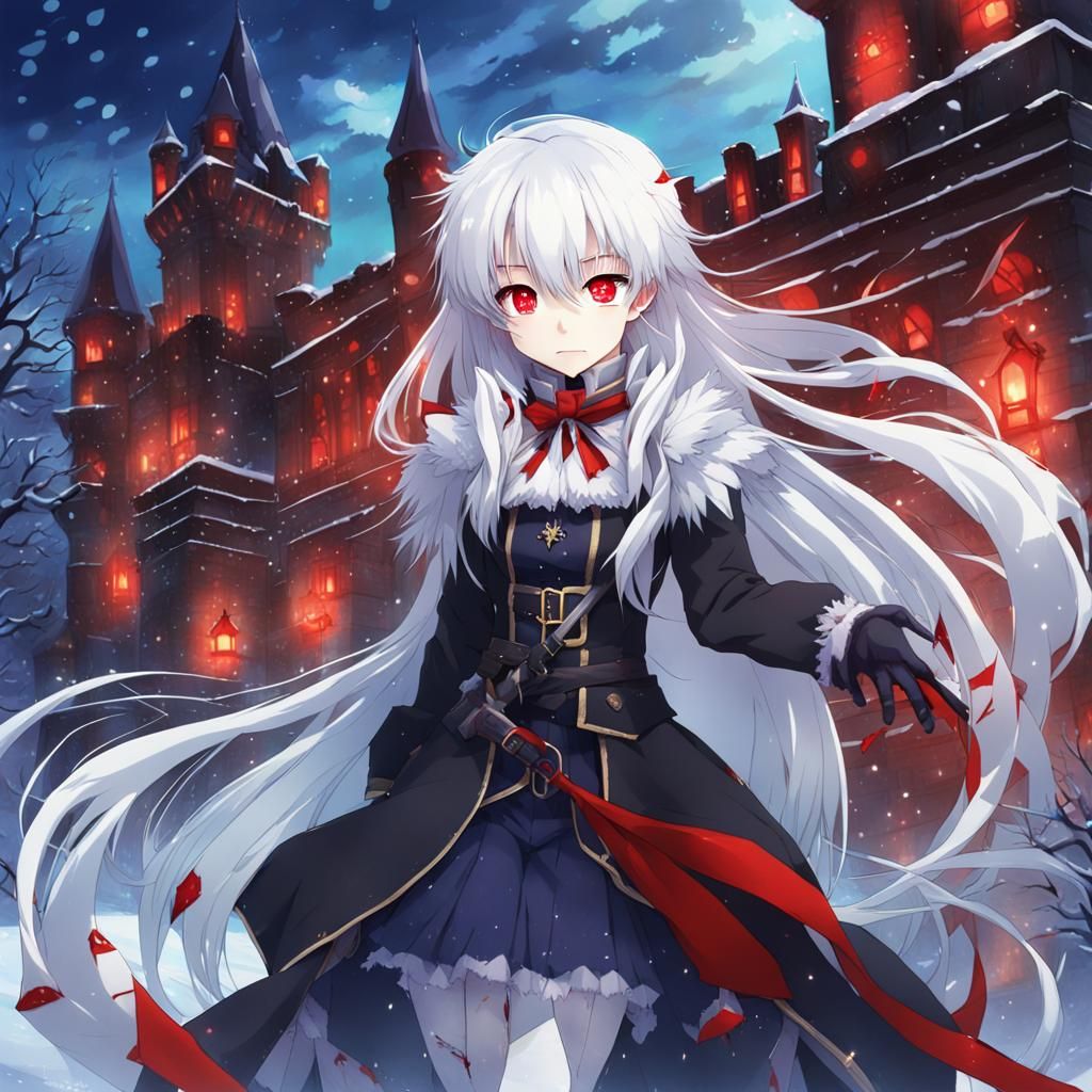Anime Devil Girl in Vampire Castle