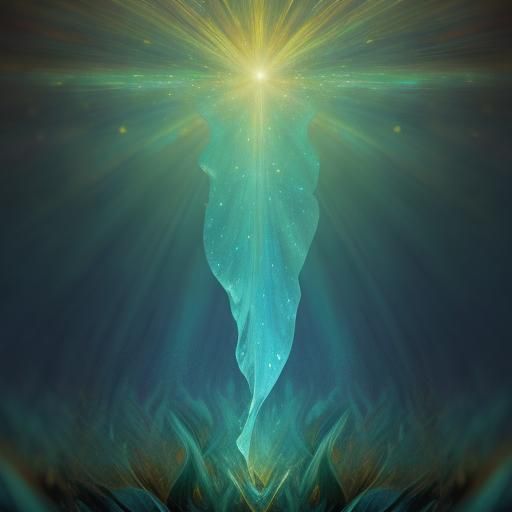 Surreal Face with Iridescent Eyes in Vibrant Oil