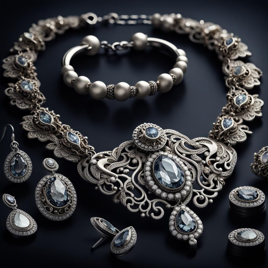 Cow-themed Gem Jewelry: Hyperrealistic 64 Megapixel Image