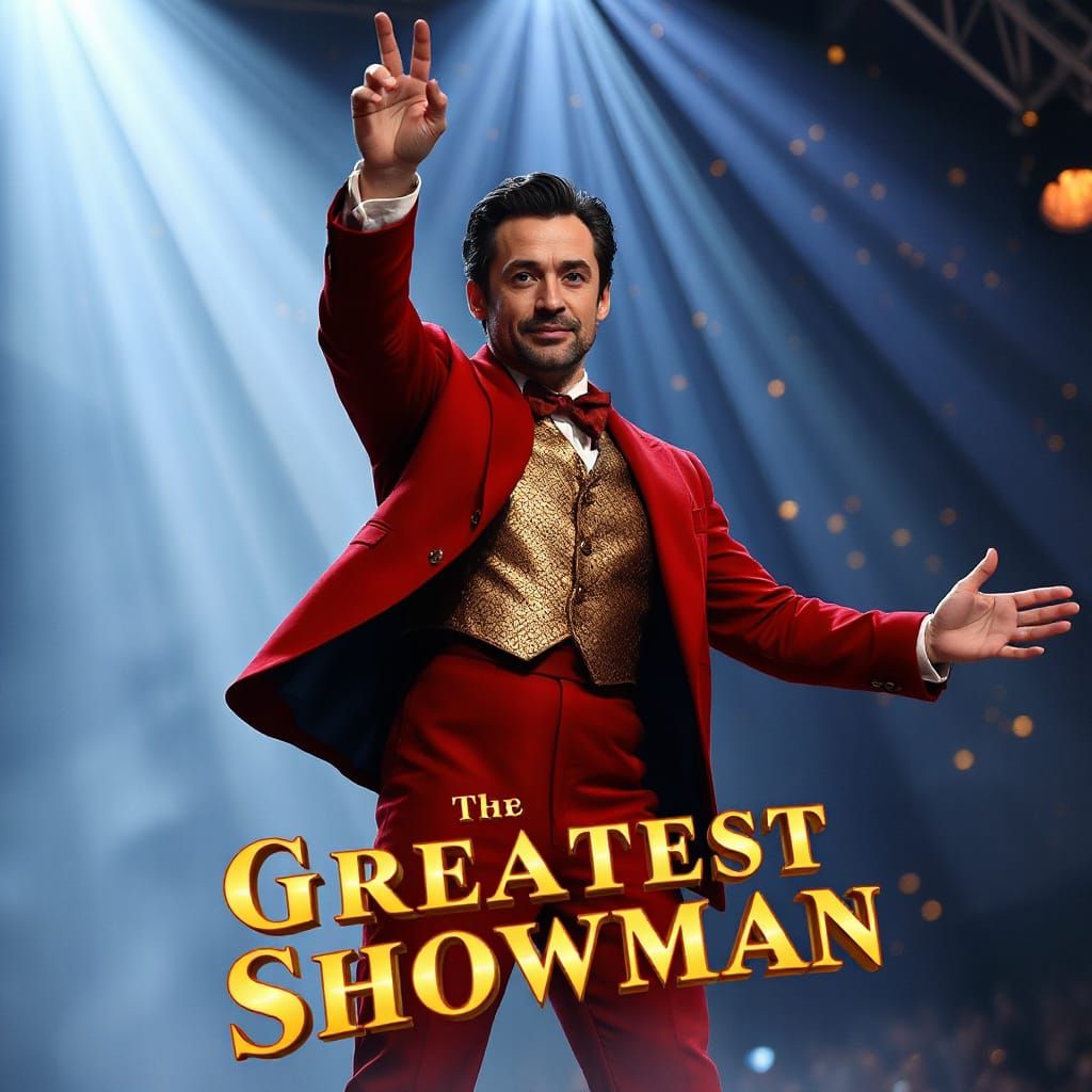 Hugh Jackman as P.T. Barnum Digital Art