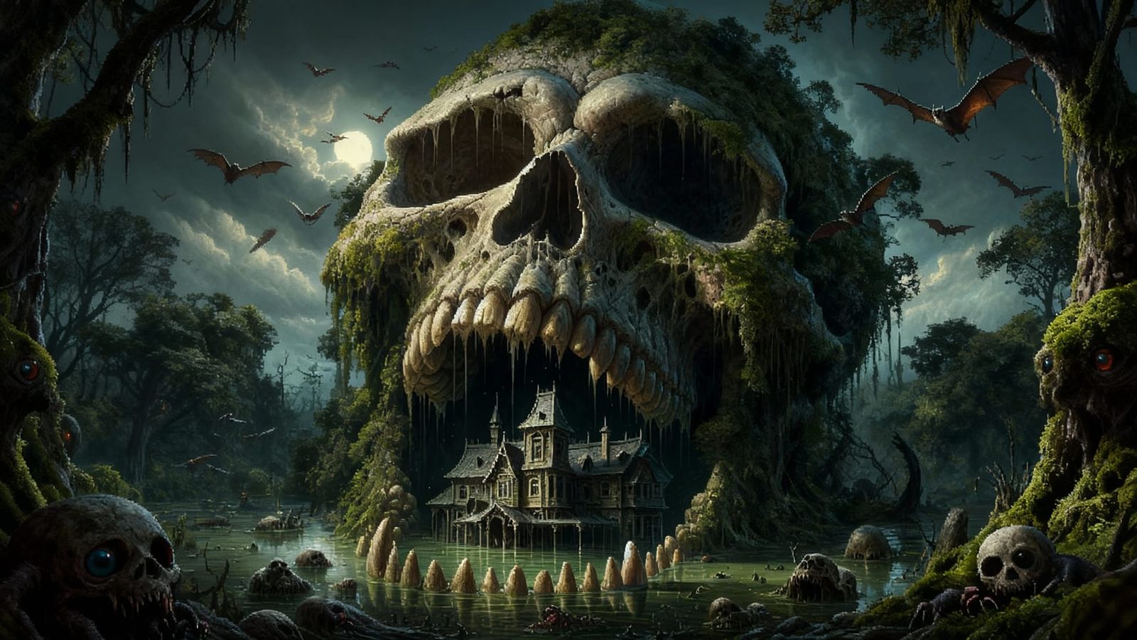 Haunted Mansion in Colossal Skull Swamp