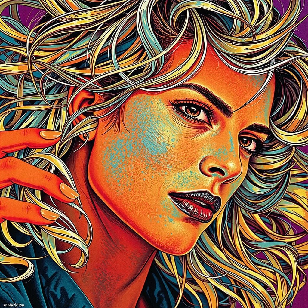 Ethereal Goddess in Velvet Twilight