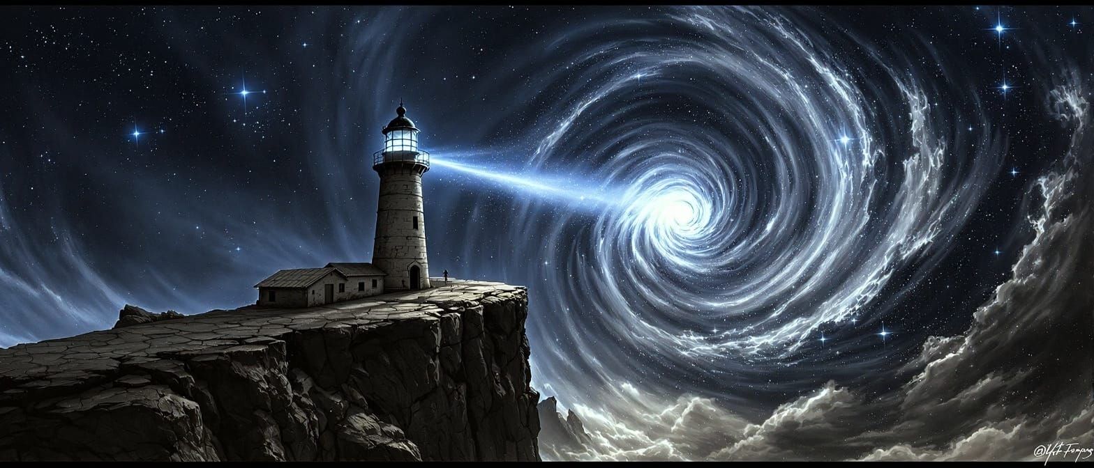 Indigo Splash in a Starry Night Sky