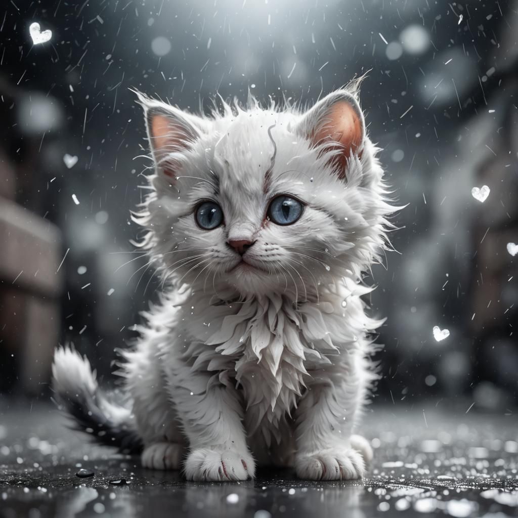 Constellation Kitten in Bioluminescent Love Alley