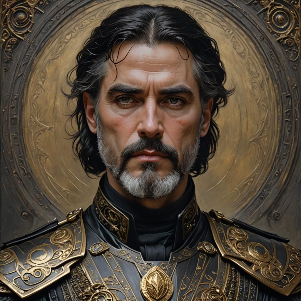 Duke Leto Atreides Portrait in Oil Painting Style