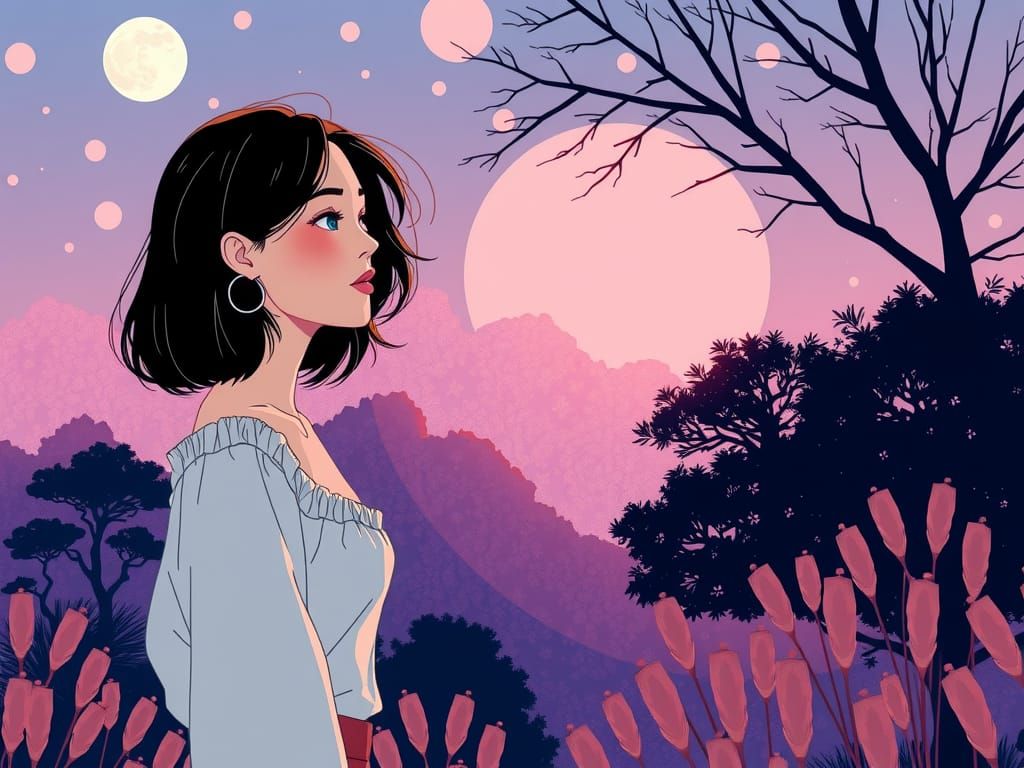 Beautiful Cel-Shaded Digital Illustration