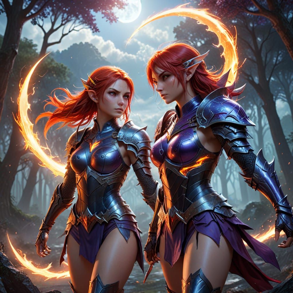 Electric Knightess in Ethereal Battle