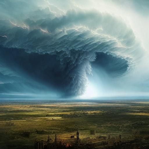 Epic Tornado Digital Matte Painting