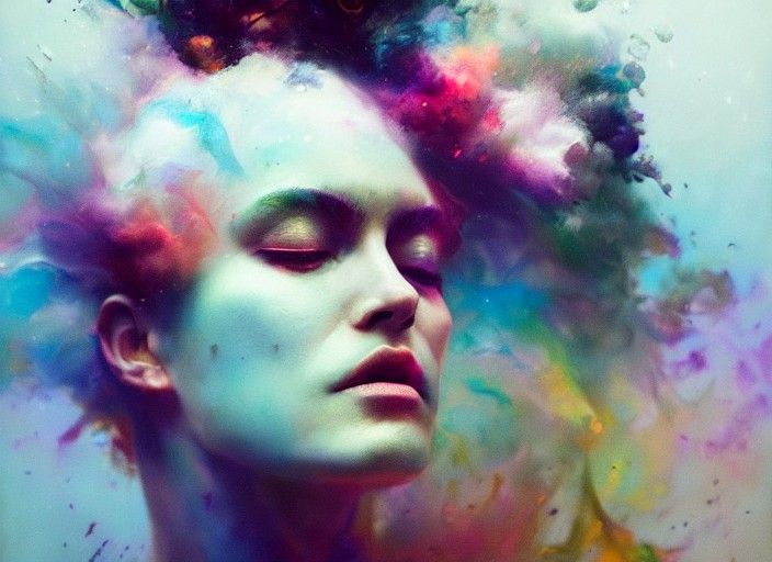 Abstract Rendering of Euphoria in Contemporary Style